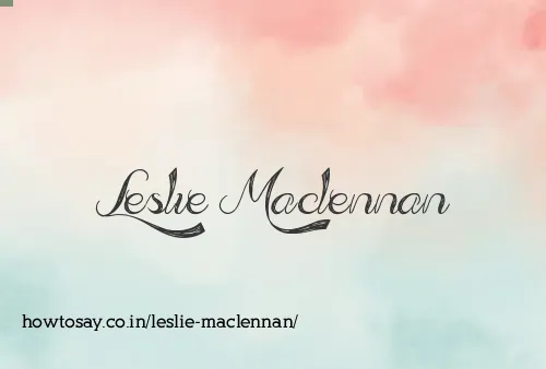 Leslie Maclennan