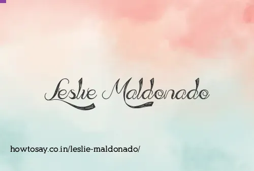 Leslie Maldonado
