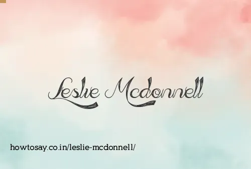Leslie Mcdonnell