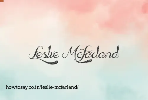 Leslie Mcfarland