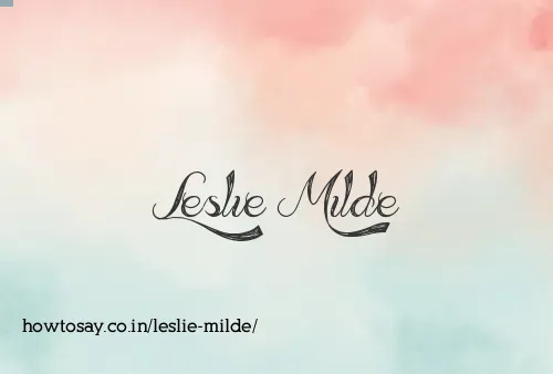 Leslie Milde