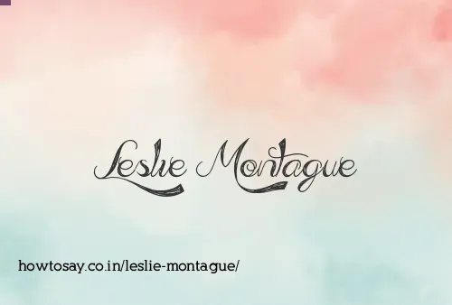 Leslie Montague