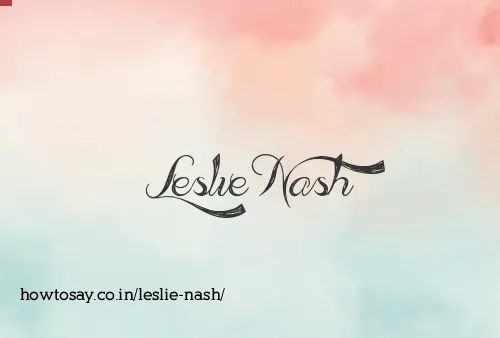 Leslie Nash