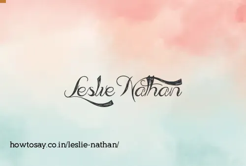 Leslie Nathan
