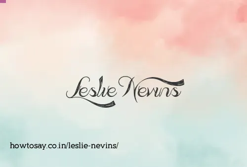 Leslie Nevins