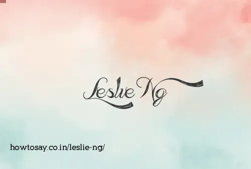 Leslie Ng