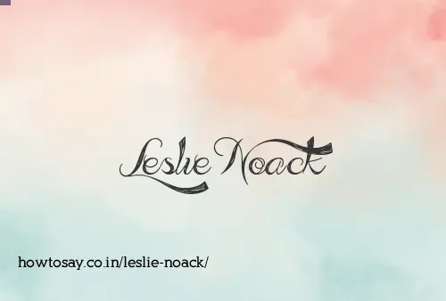Leslie Noack
