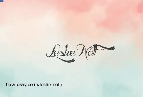Leslie Nott