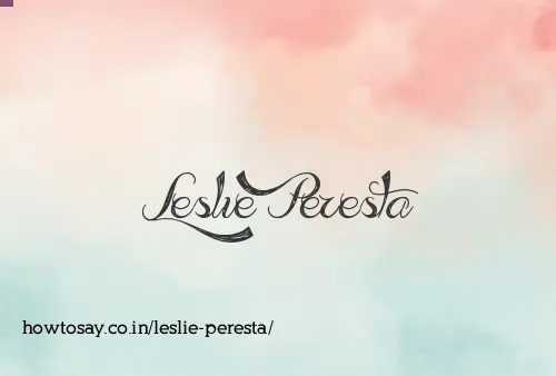 Leslie Peresta