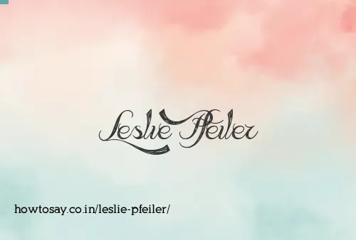 Leslie Pfeiler