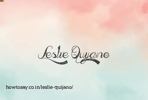 Leslie Quijano