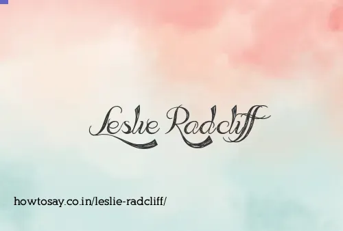 Leslie Radcliff
