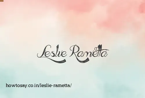 Leslie Rametta