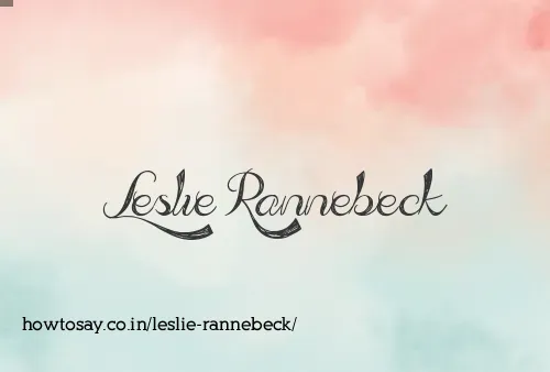 Leslie Rannebeck
