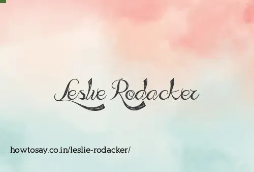 Leslie Rodacker