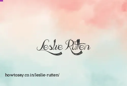 Leslie Rutten
