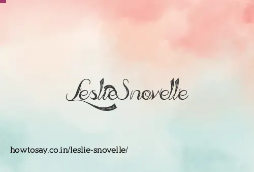 Leslie Snovelle