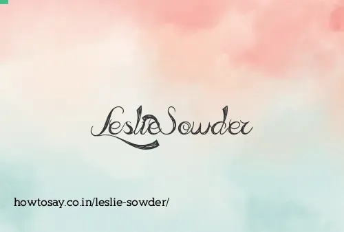 Leslie Sowder