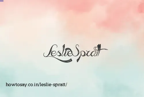Leslie Spratt