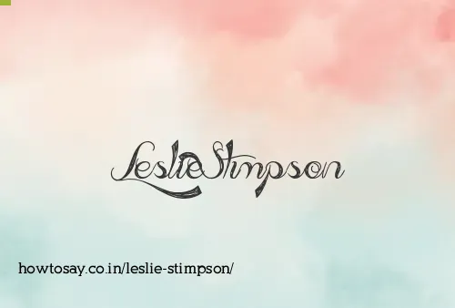 Leslie Stimpson
