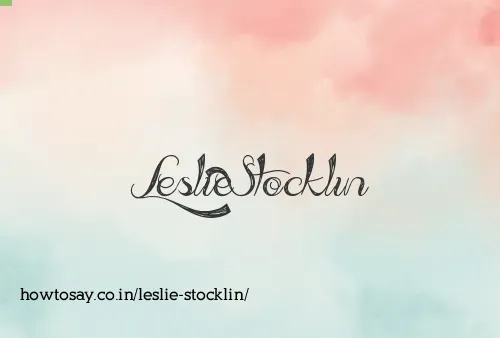 Leslie Stocklin