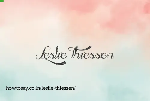 Leslie Thiessen