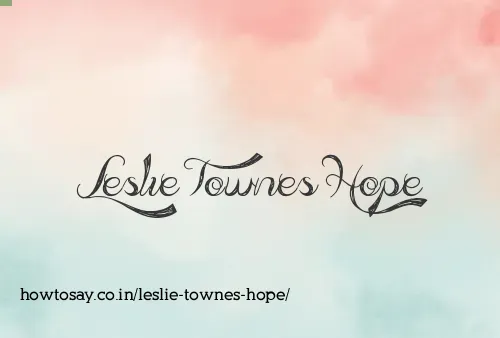 Leslie Townes Hope