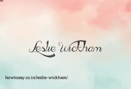 Leslie Wickham