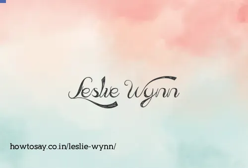Leslie Wynn