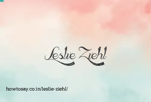Leslie Ziehl