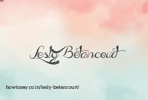 Lesly Betancourt