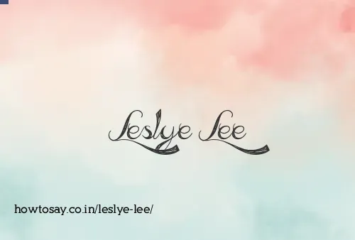 Leslye Lee