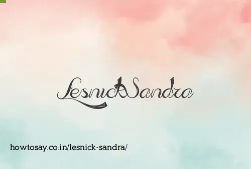 Lesnick Sandra