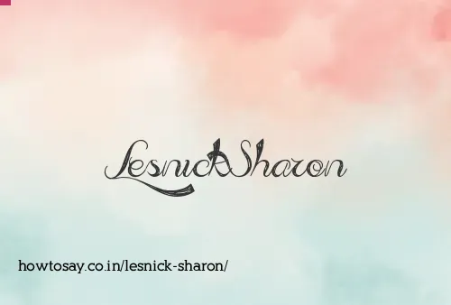 Lesnick Sharon