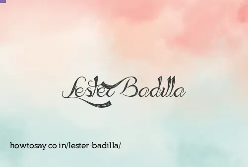 Lester Badilla