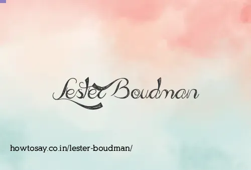 Lester Boudman