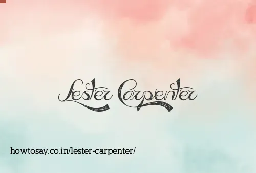 Lester Carpenter