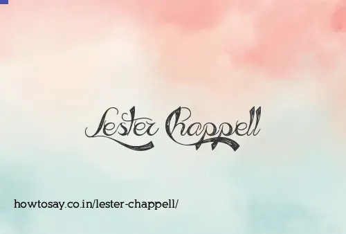 Lester Chappell