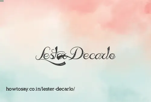 Lester Decarlo