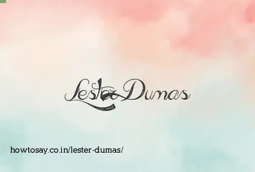 Lester Dumas