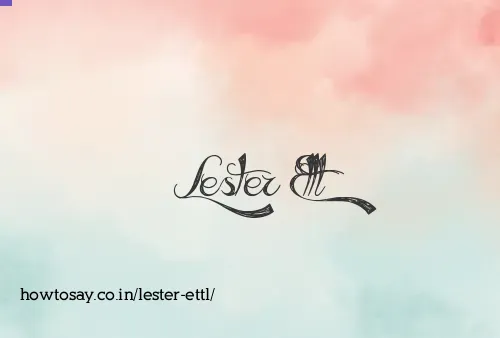 Lester Ettl