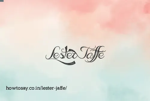 Lester Jaffe