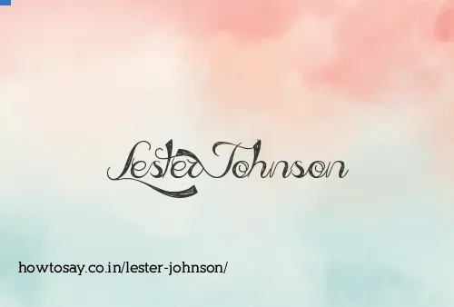 Lester Johnson