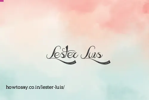 Lester Luis