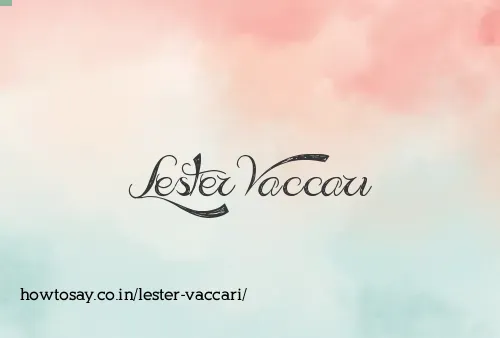 Lester Vaccari