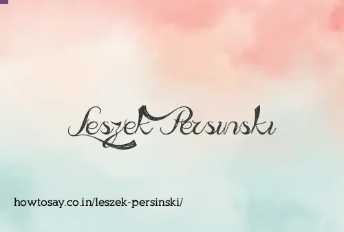 Leszek Persinski