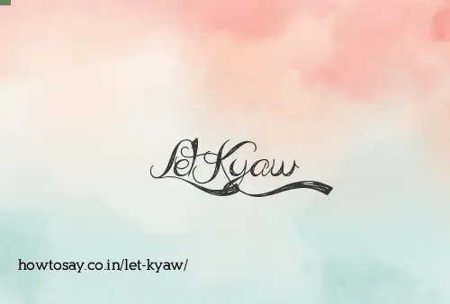 Let Kyaw