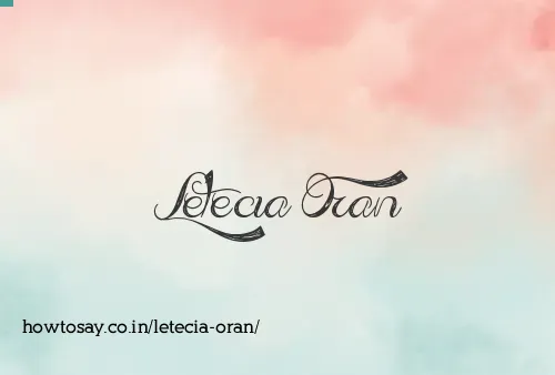 Letecia Oran