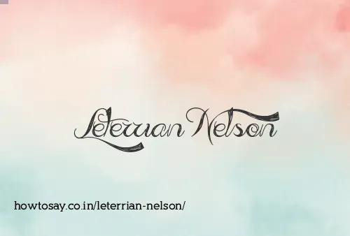 Leterrian Nelson