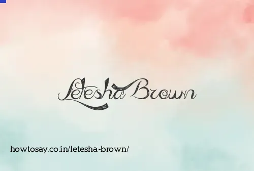 Letesha Brown